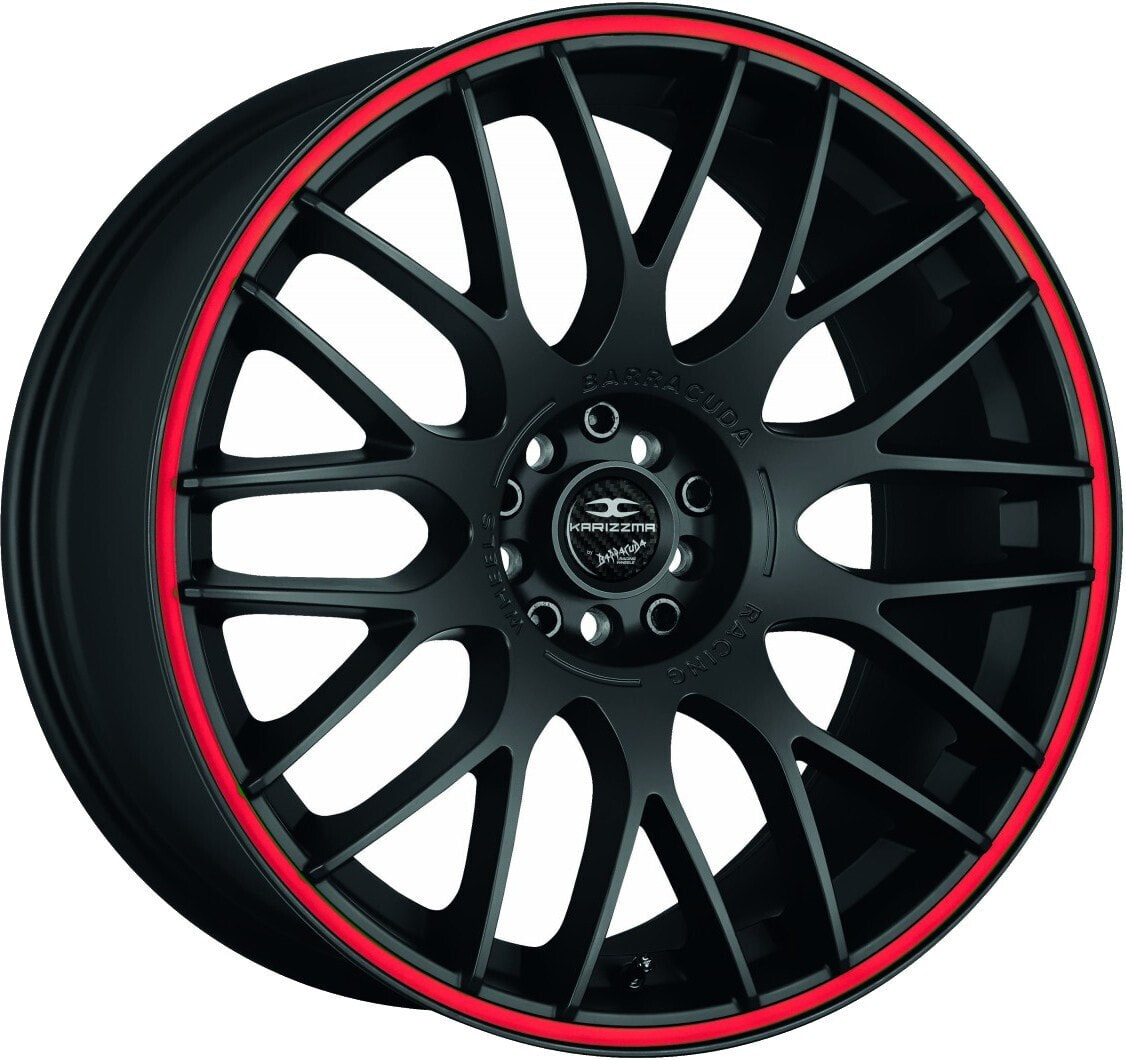 Колесный диск литой Barracuda Karizzma mattblack PureSports / Color Trim rot 8.5x19 ET45 - LK5/112 ML73.1