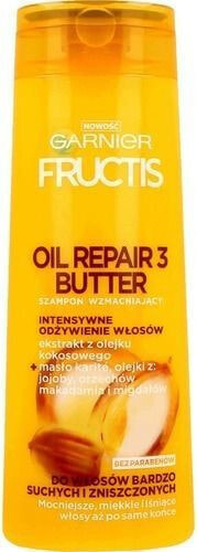 Garnier Fructis Oil Repair 3 Butter Shampoo Питательный масляной шампунь для сухих и поврежденных волос 400 мл