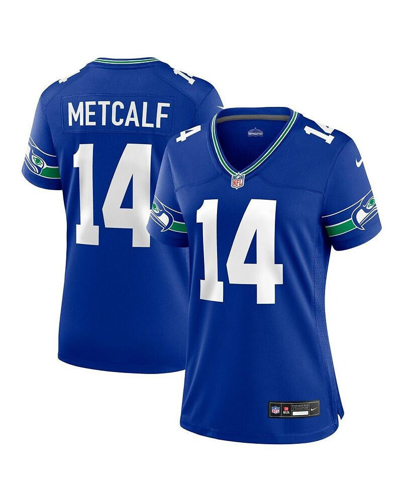 Nike women's DK Metcalf Royal Seattle Seahawks Throwback Player Game Jersey