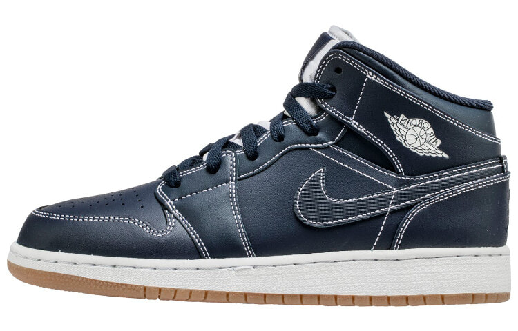 Jordan Air Jordan 1 Retro Mid Derek Jeter RE2PECT 中帮 复古篮球鞋 GS 黑色 / Кроссовки Jordan Air Jordan 1 Retro Mid Derek Jeter RE2PECT GS 554725-402