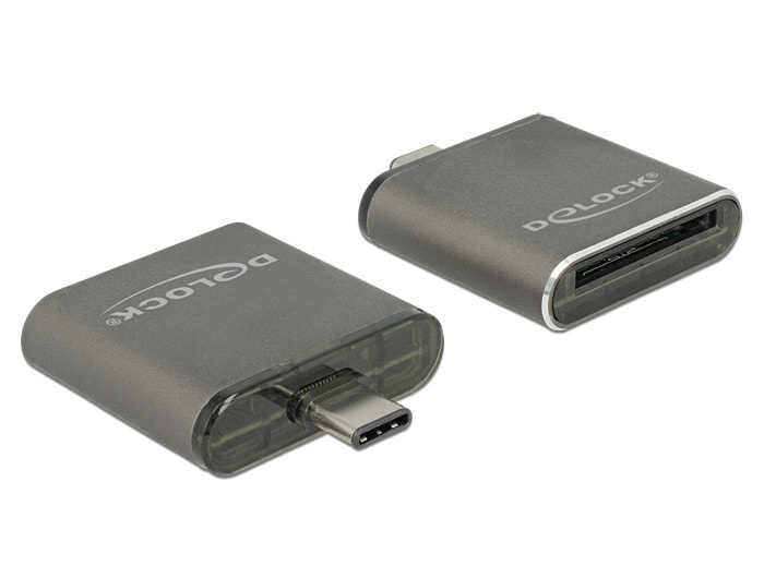 DeLOCK 91498 кардридер Черный USB 3.2 Gen 1 (3.1 Gen 1) Type-C