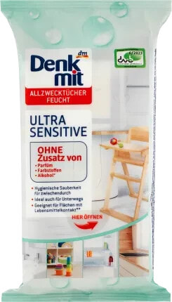 Feuchte Allzwecktücher Ultra Sensitiv, 50 St