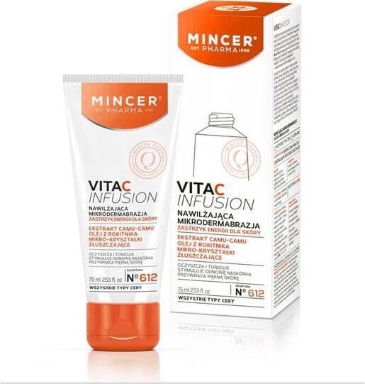 Mincer Pharma Vita C Infusion Отшелушивающий, обновляющий и осветляющий кожу скраб с витамином С 75 мл
