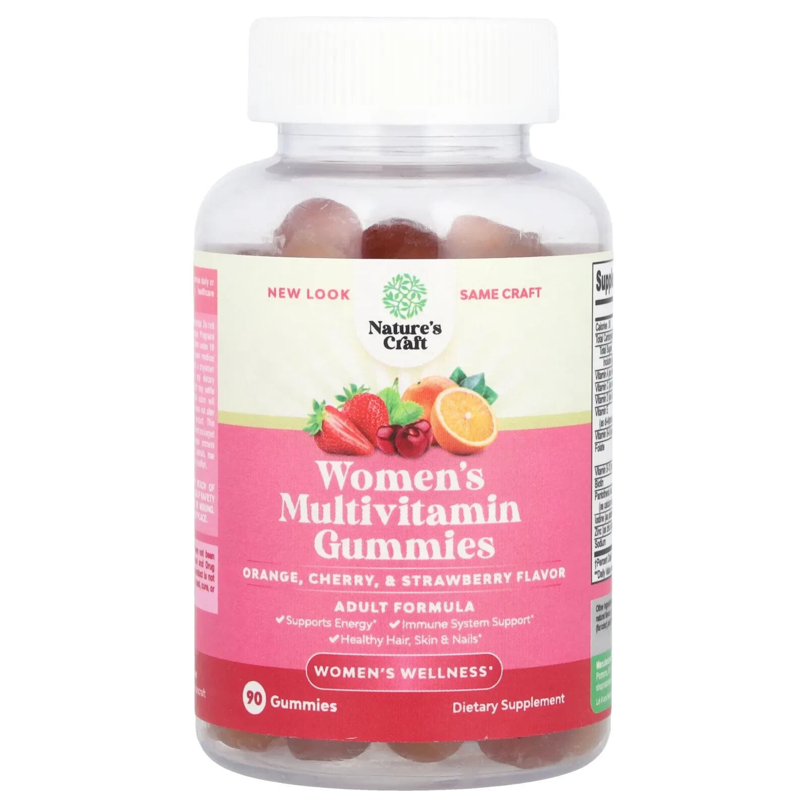 Women's Multivitamin Gummies, Orange, Cherry, & Strawberry, 90 Gummies