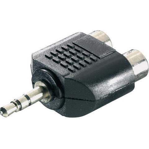 SpeaKa Professional SP-7870248 кабельный разъем/переходник 3.5 mm 2 x RCA Черный