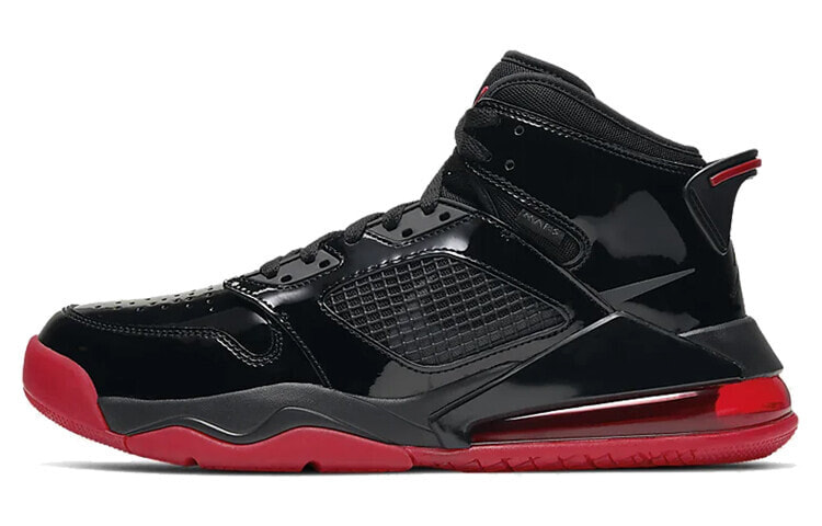 Jordan Mars 270 高帮 复古篮球鞋 男款 黑红 / Кроссовки Nike Air Jordan Mars 270 Black/Gym Red-Metallic Silver (Черный)