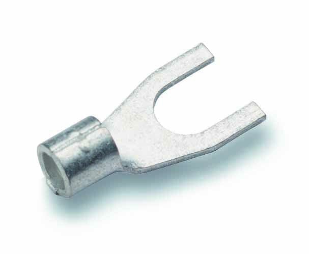 180542 - Fork terminal - Straight - Steel - Steel - Tin-plated steel - 6 mm²