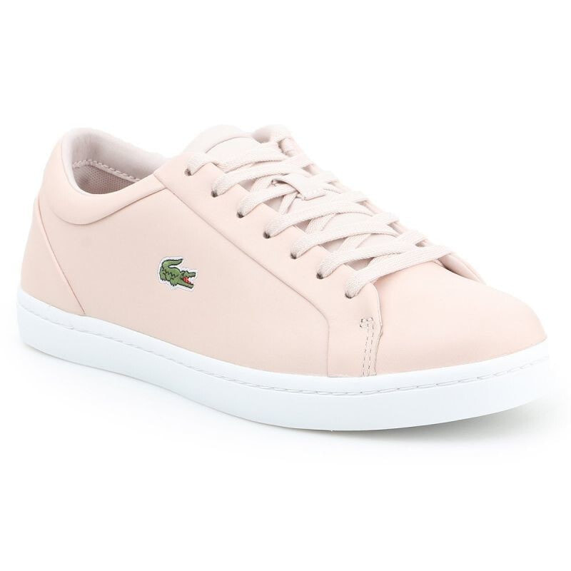 Женские розовые кроссовки  Lacoste Straightset Lace 317