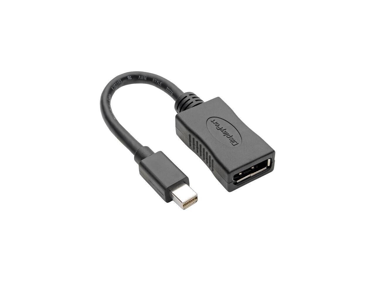 Tripp Lite Mini DisplayPort to DisplayPort Adapter 4K @ 60Hz mDP to DP 6in (P139