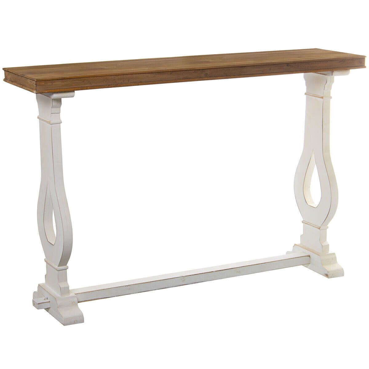 Console Alexandra House Living White Wood 121 x 79 x 31 cm