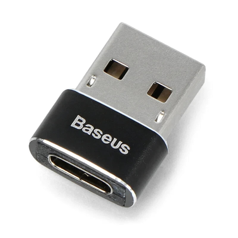 USB-C to USB-A adapter - black - Baseus CAAOTG-01