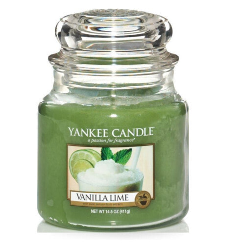 Yankee Candle 1107077E восковая свеча Круглый Лайм, Ваниль Зеленый 1 шт