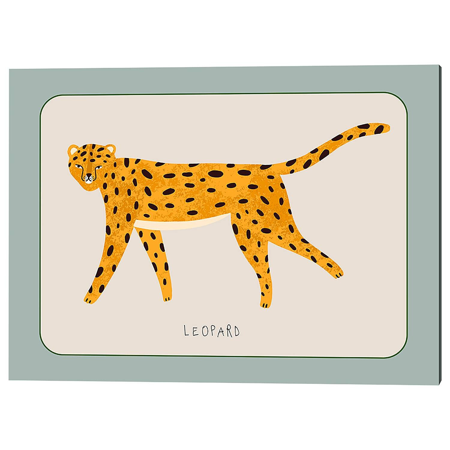 Leinwandbild Leopard