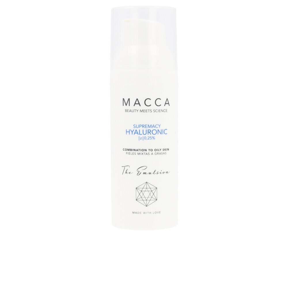 Macca Supremacy Hyaluronic Z 0,25% Emulsion Увлажняющая эмульсия с гиалуроновой кислотой для комбинированной и жирной кожи 50 мл