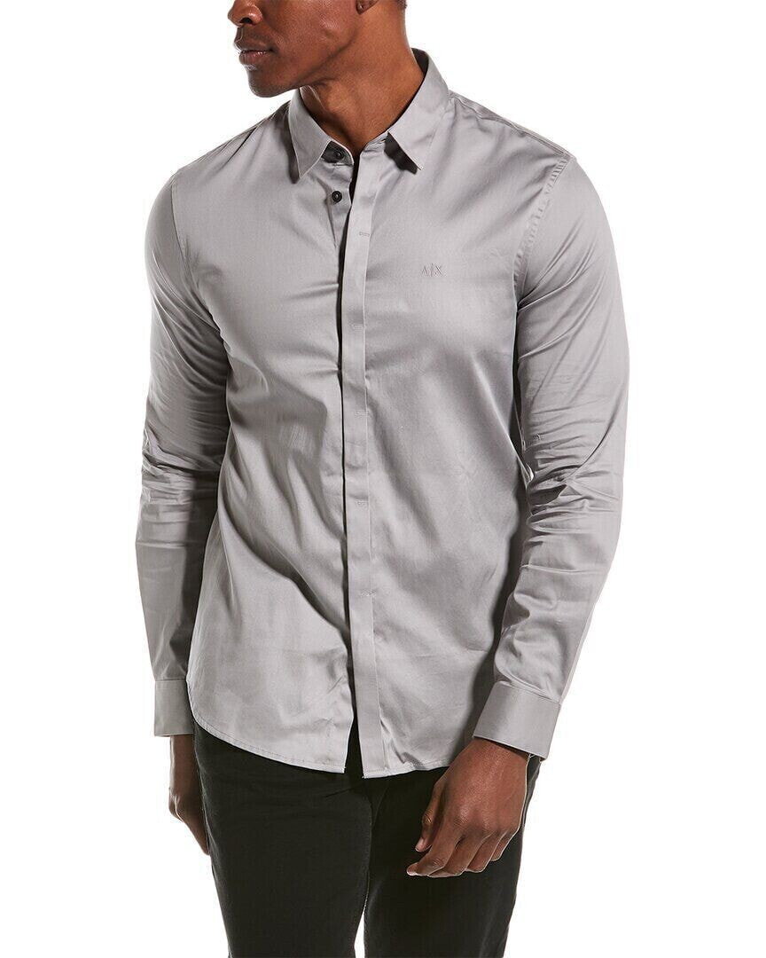 Armani Exchange Slim Fit Woven Shirt Men's