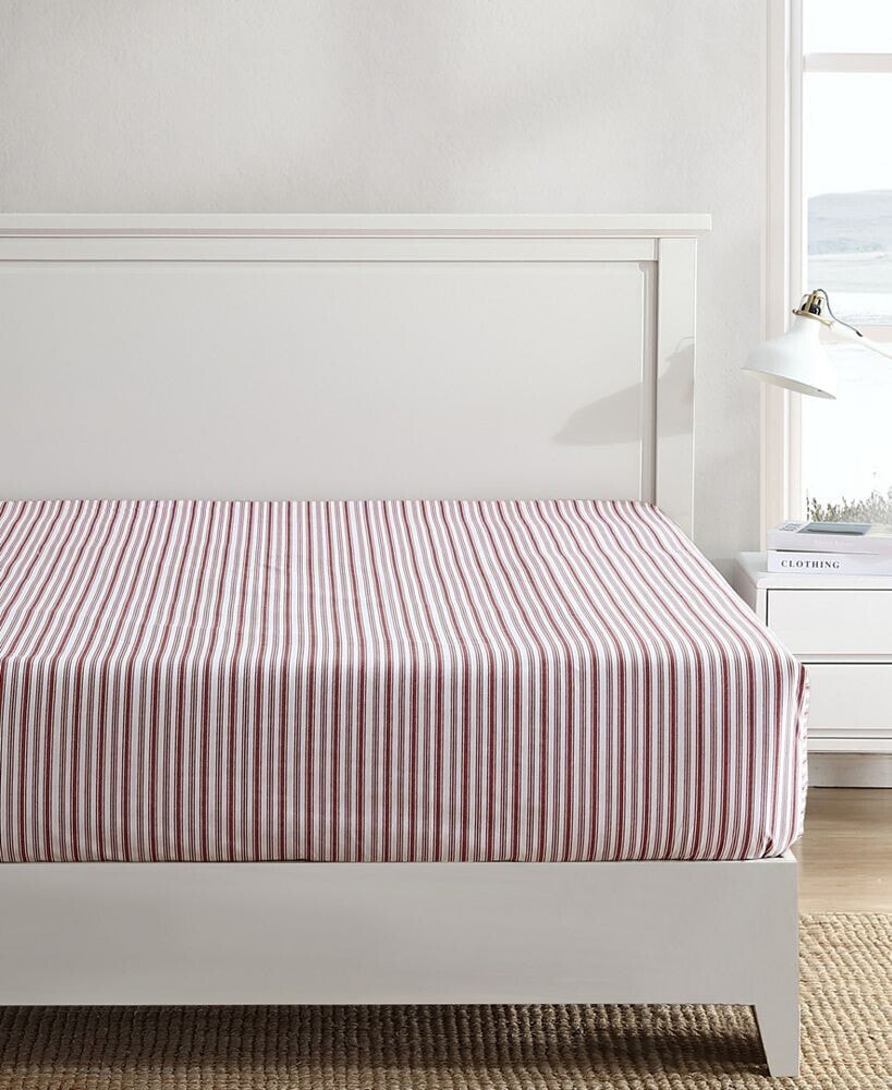 Nautica coleridge Stripe Cotton Percale Pillowcase Pair, Standard