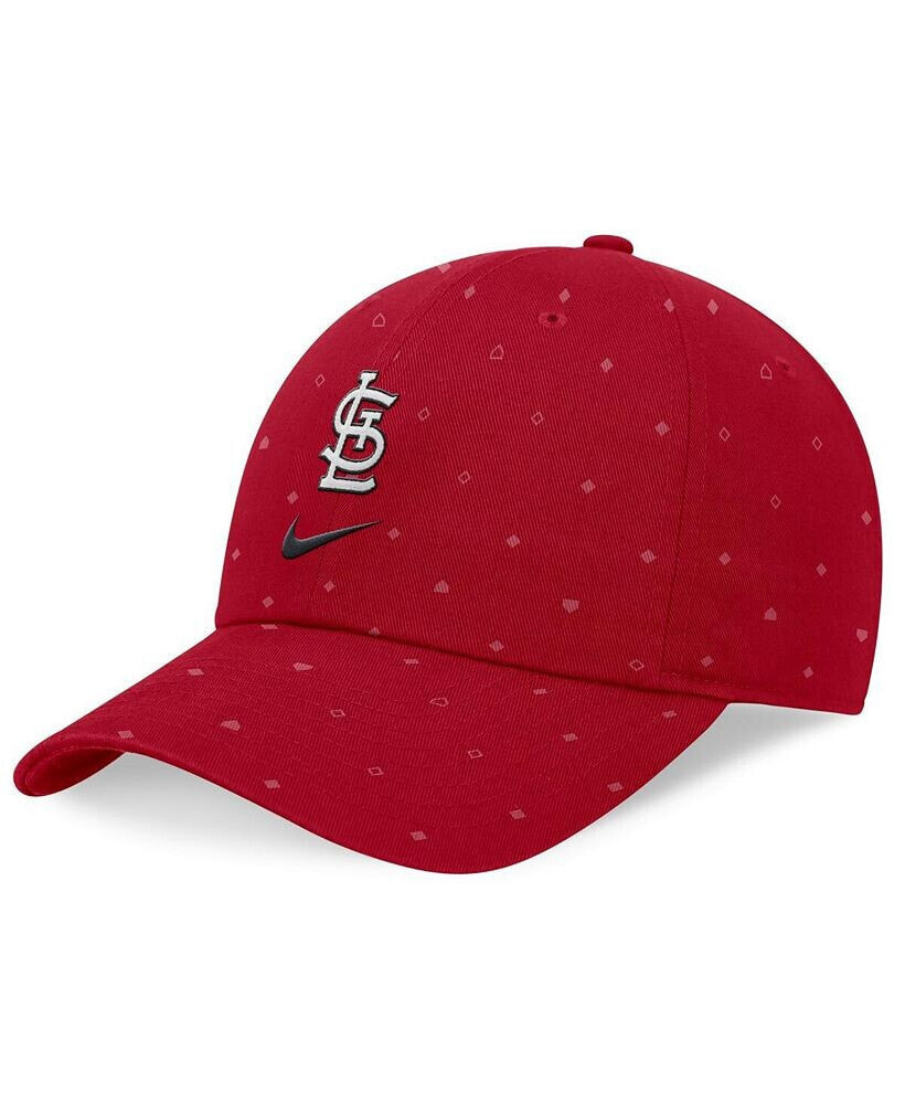 Nike men's Red St. Louis Cardinals Primetime Print Club Adjustable Hat