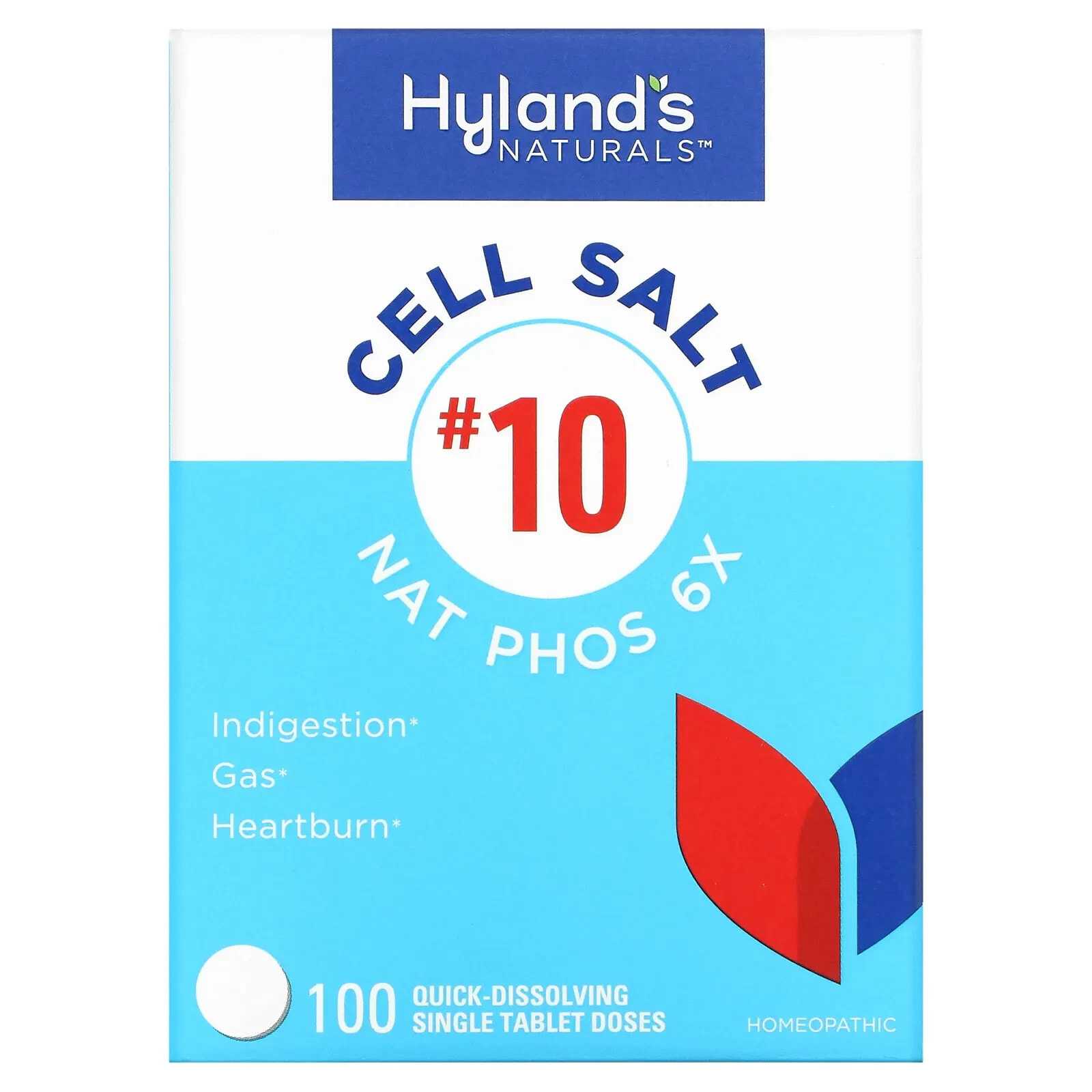 Hyland's, Cell Salt #10 , 100 Quick-Dissolving Single Tablet Doses