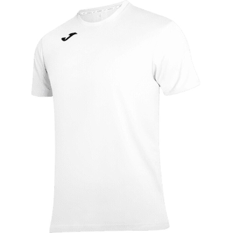 Мужская футболка спортивная белая с логотипом футбольная Joma Combi 100052.200