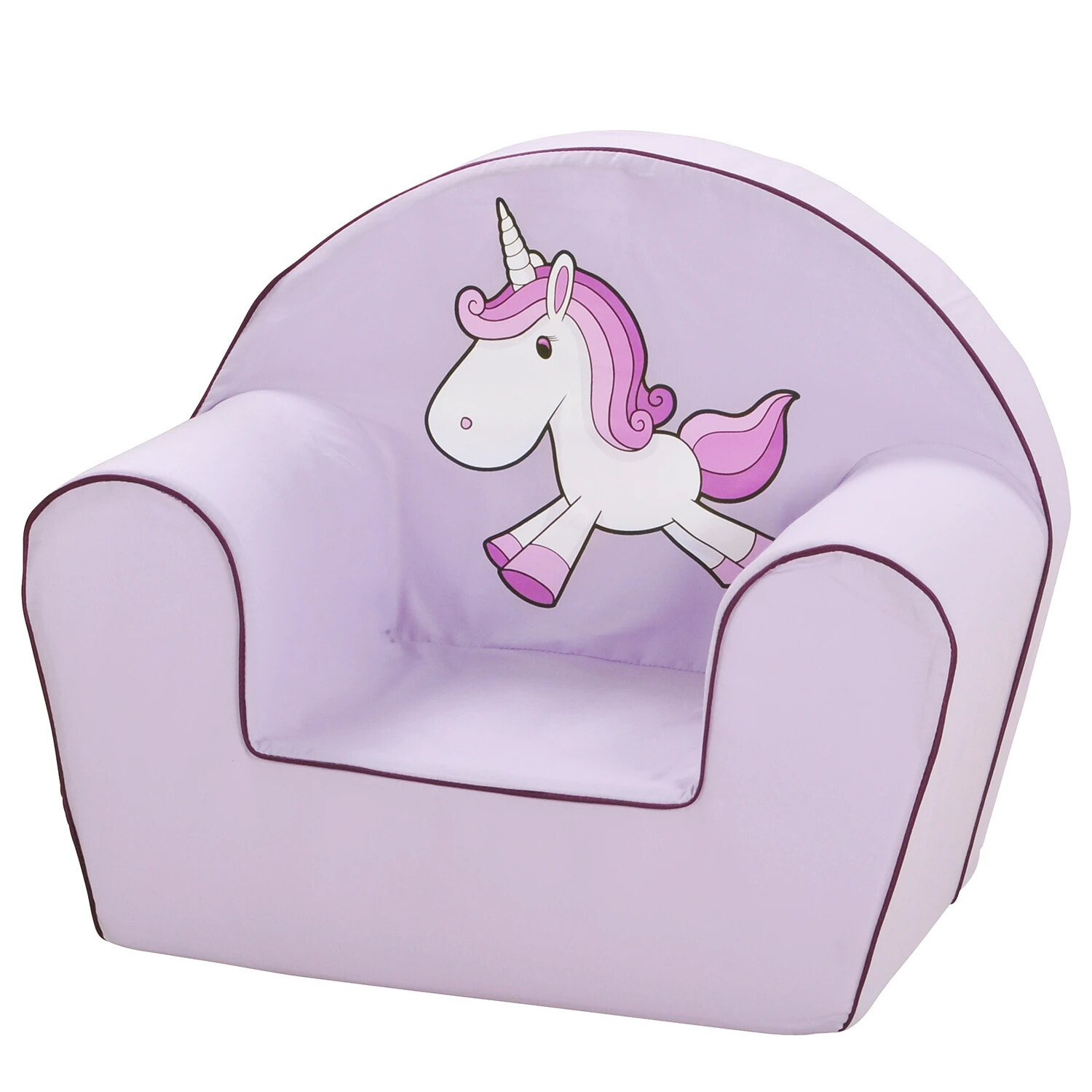 Кресло для детей Knorrtoys, сиреневый цвет с единорогом