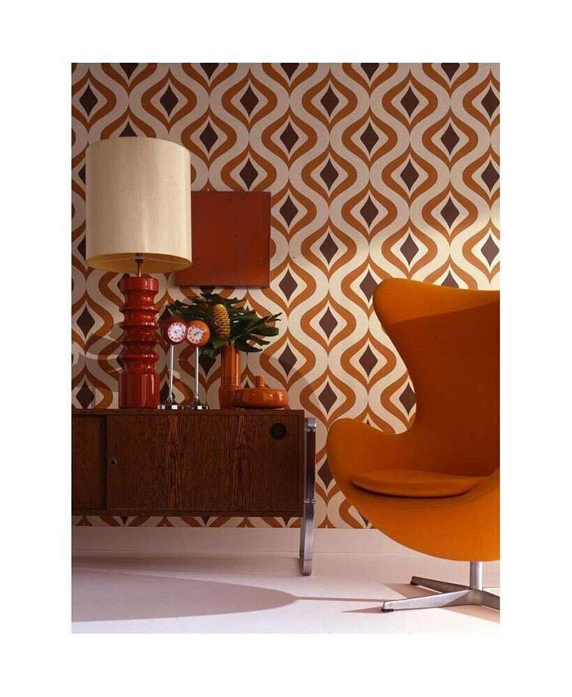 Graham & Brown graham Brown Trippy Orange Wallpaper