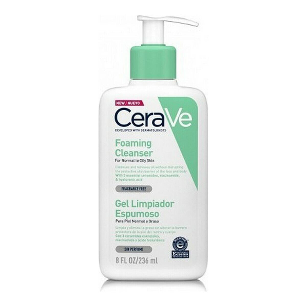 Очищающий пенящийся гель CeraVe Foaming Cleanser 236 ml