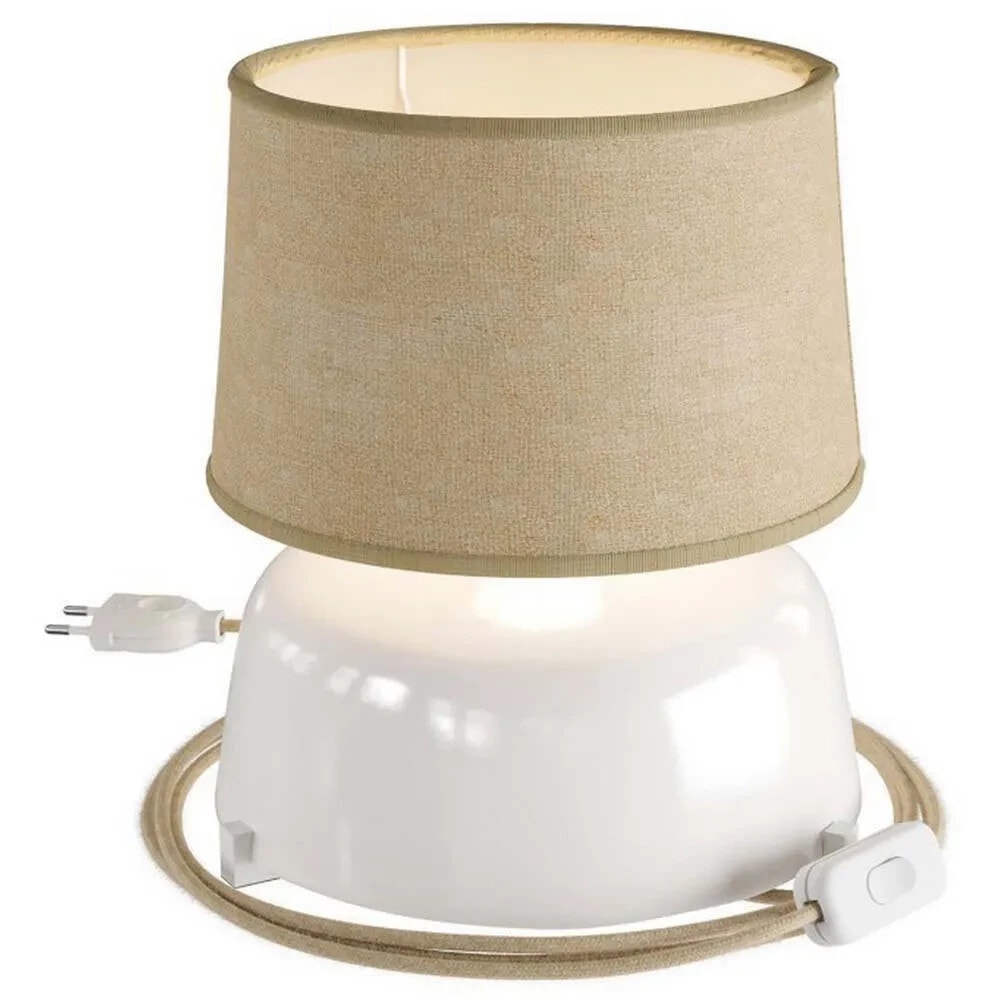 CREATIVE CABLES Coppa Ceramic Athena Lamp With Light Bulb