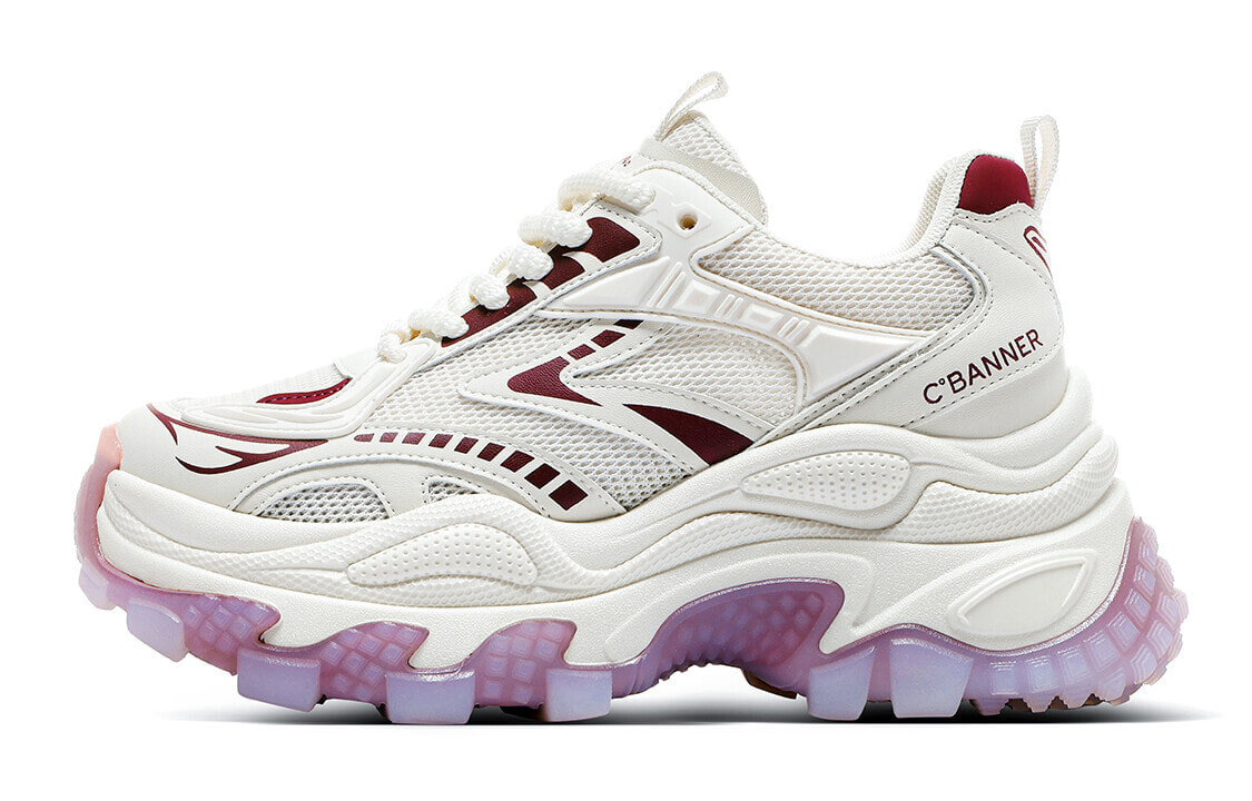 C°BANNER Chunky Sneakers Women's Low-Top Purple