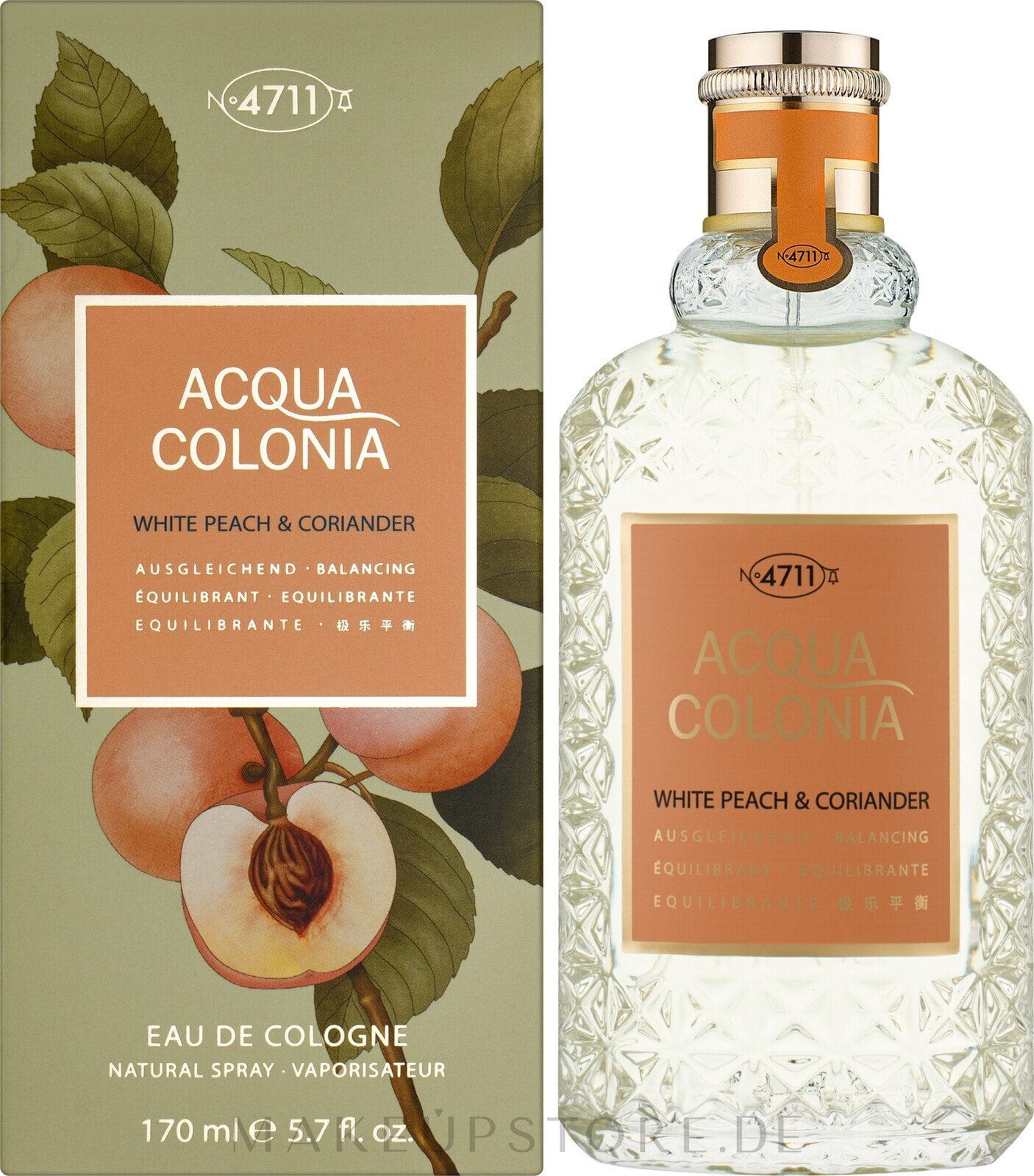 Maurer & Wirtz 4711 Acqua Colonia White Peach & Coriander - Eau de Cologne