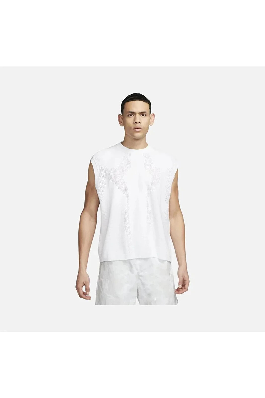 Sportswear Tech Pack Özel Olarak Geliştirilmiş beyaz Kolsuz Örgü Erkek Üstü dx0247