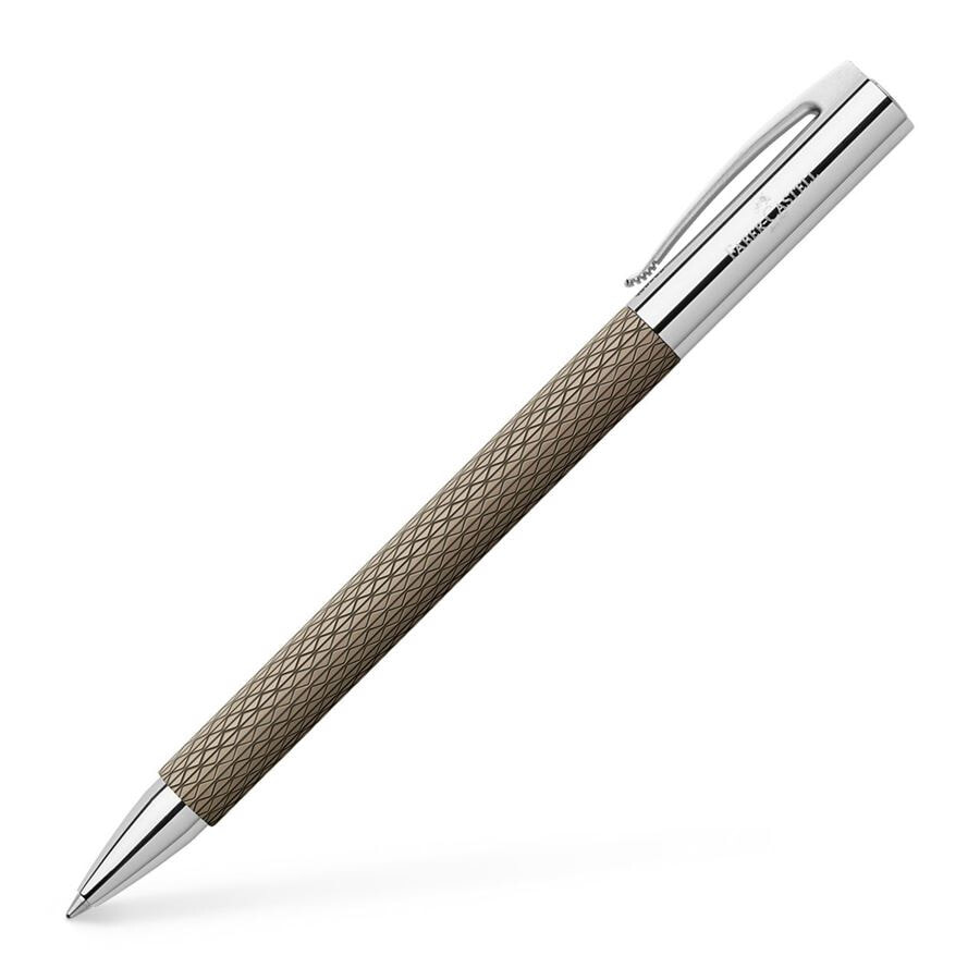 Faber-Castell AMBITION OpArt Черный Автоматическая поворотная шариковая ручка Болд 147055