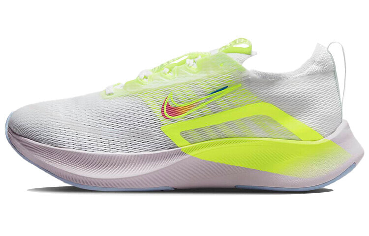 Nike Zoom Fly 4 premium 透气回弹 低帮 跑步鞋 女款 白黄色 / Кроссовки Nike Zoom Fly 4 Premium DN2658-101