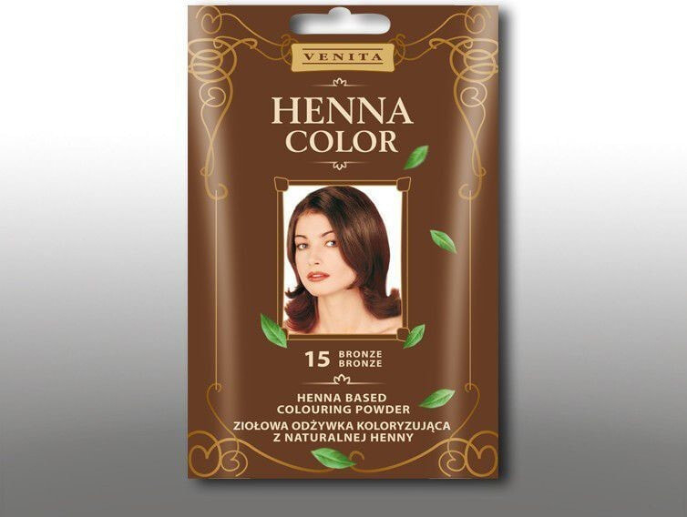 Оттеночное или камуфлирующее средство для волос Venita Ziołowa odżywka koloryzująca Henna Color 30g 15 bronze