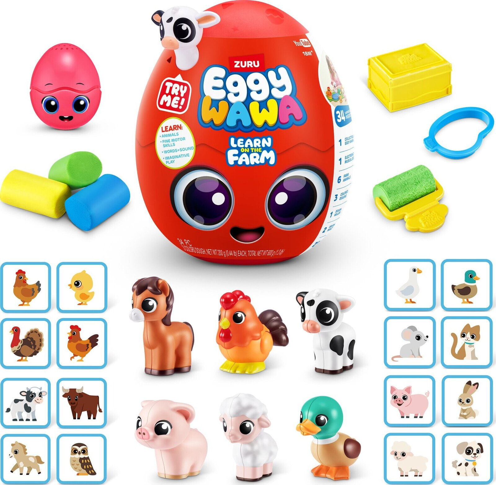 Zuru Eggy Wawa Surprise Egg Large - surprise farm playset