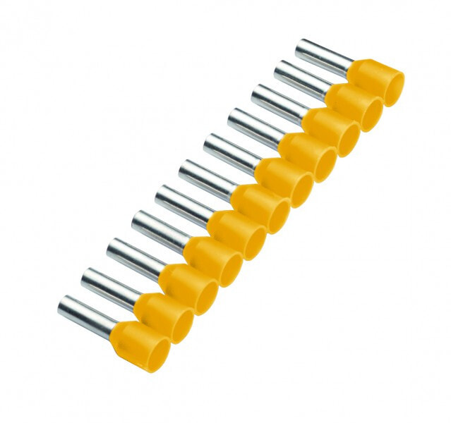 Cimco 184484 - Pin terminal - Copper - Straight - Yellow - Tin-plated copper - Polypropylene (PP)