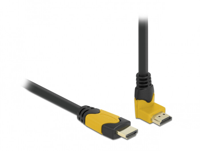 Компьютерный разъем или переходник DeLOCK 86990, 3 m, HDMI Type A (Standard), HDMI Type A (Standard), 3D, 48 Gbit/s, Black, Orange