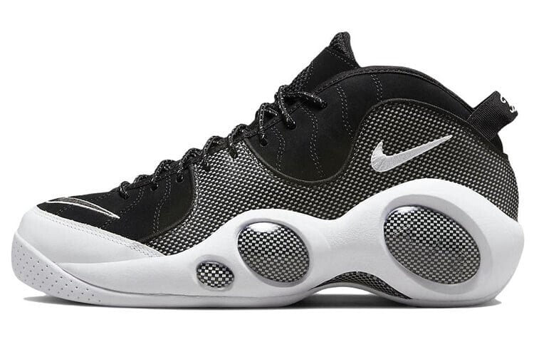 Nike Zoom Flight 95 Black Metallic大眼睛 中帮 复古篮球鞋 男款 黑白 / Кроссовки Nike Zoom Flight 95 Black Metallic DM0523-001