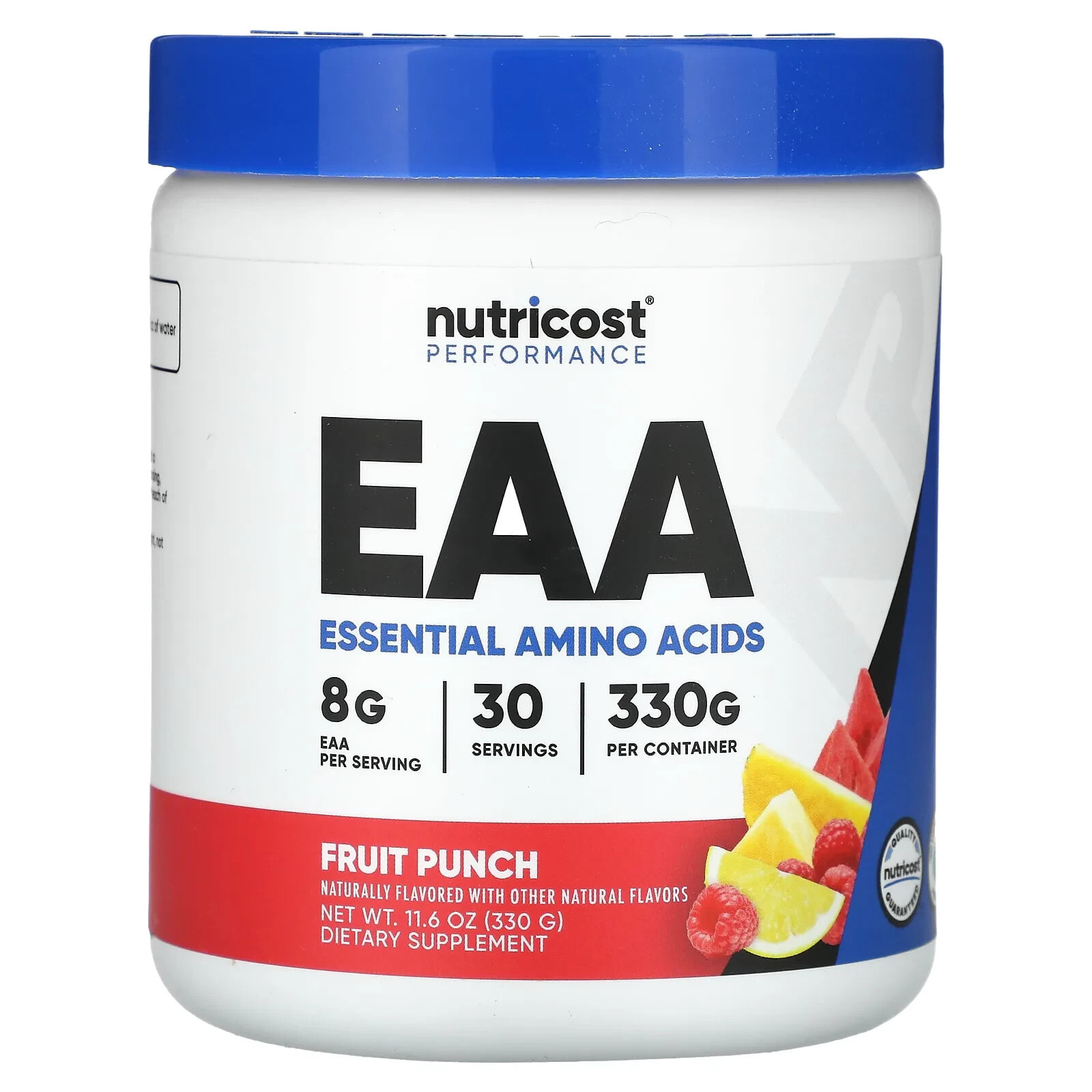 Nutricost, Performance, EAA, незаменимые аминокислоты, фруктовый пунш, 330 г (11,6 унции)