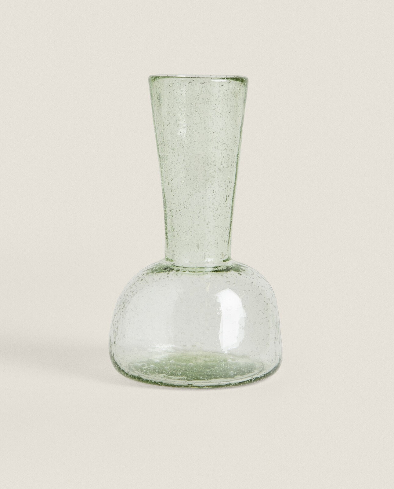 Bubble-effect glass vase