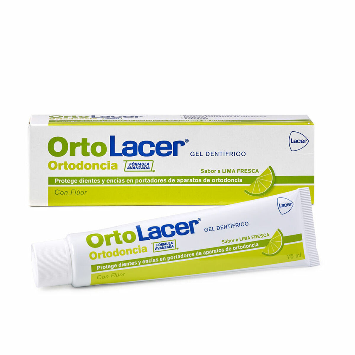 Зубная паста Lacer Ortodoncia лимонный (75 ml)