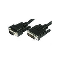 MicroConnect VGA/DVI-I 5m - 5 m - DVI-I - VGA (D-Sub) - Male - Male - Black