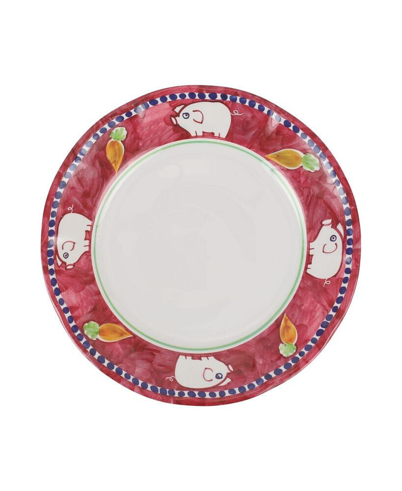 VIETRI melamine Campagna Porco Dinner Plate