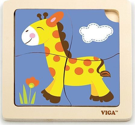 Пазл в рамке Viga, жираф
