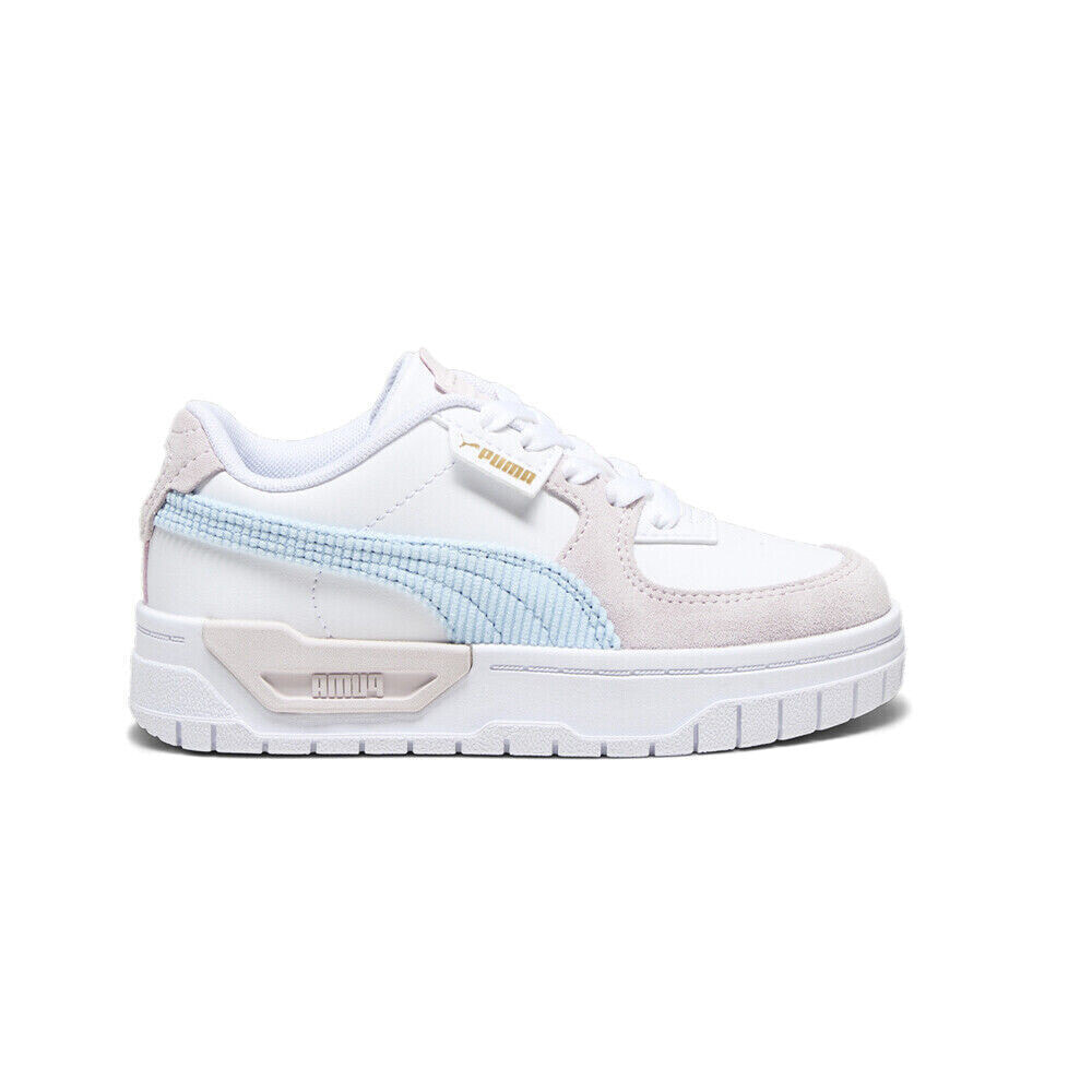 Puma Cali Dream Corduroy Platform Toddler Girls White Sneakers Casual Shoes 392