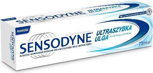 Sensodyne Ultra Fast Toothpaste Быстро облегчающая боль зубная паста для чувствительных чубов 75 мл