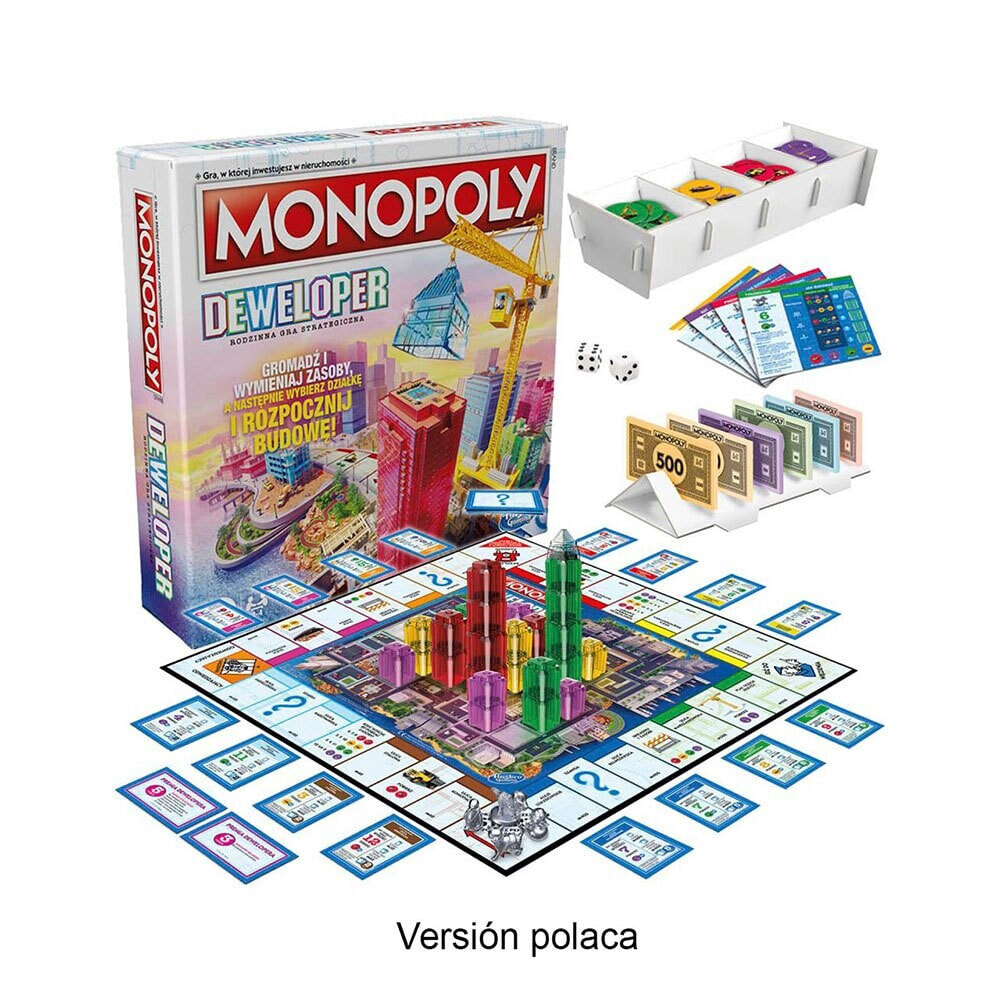 HASBRO GAMING Monopoly Builder Polish Board Game