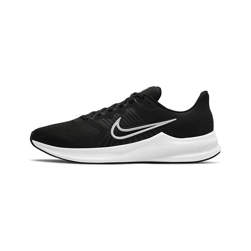 Мужские кроссовки спортивные для бега черные текстильные низкие Nike Downshifter 11 M CW3411-006 shoe