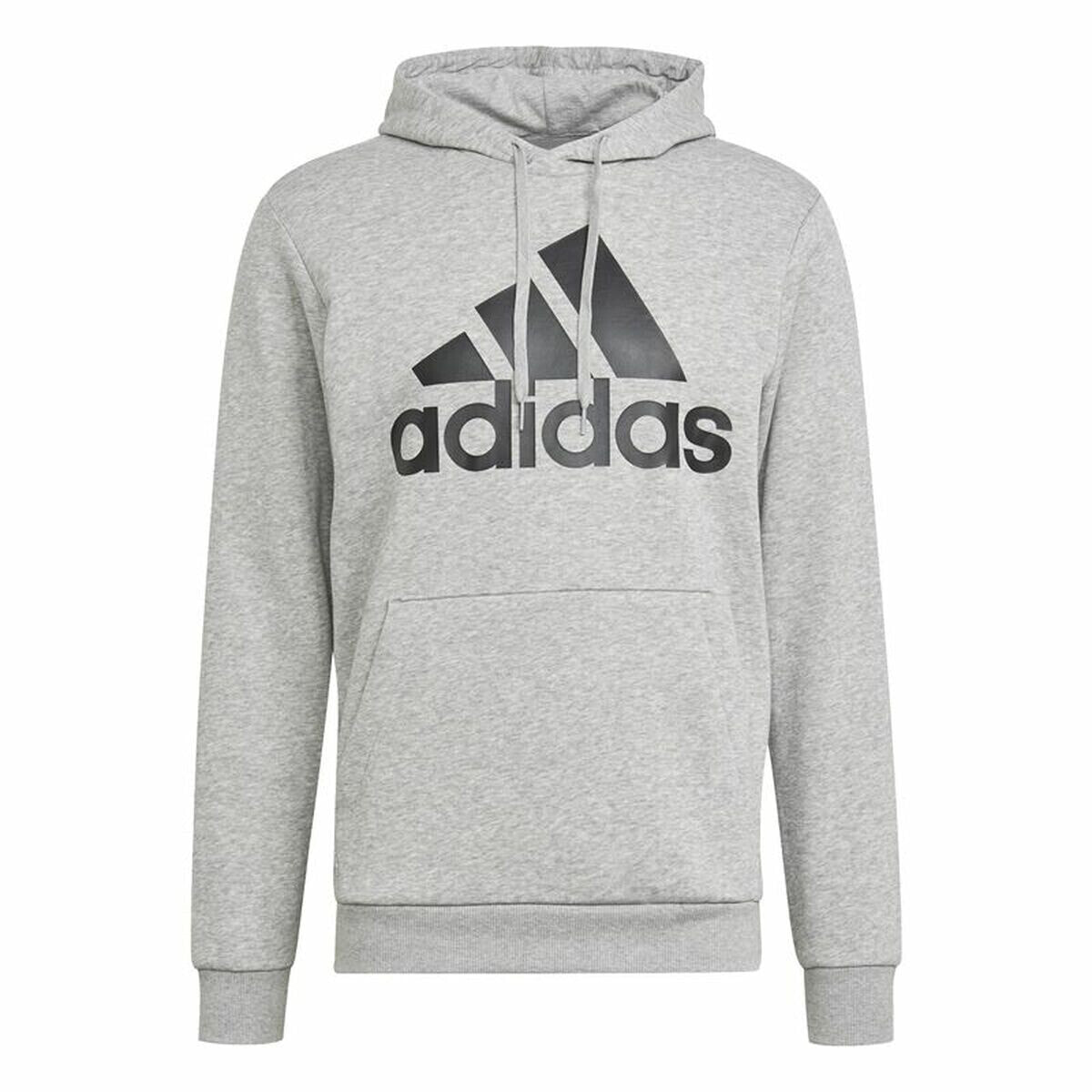 Men’s Hoodie Adidas Essentials Fleece Big Logo Grey