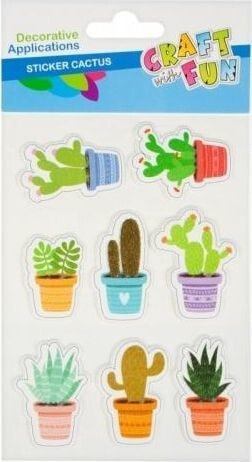 Craft with Fun Stickers convex cacti