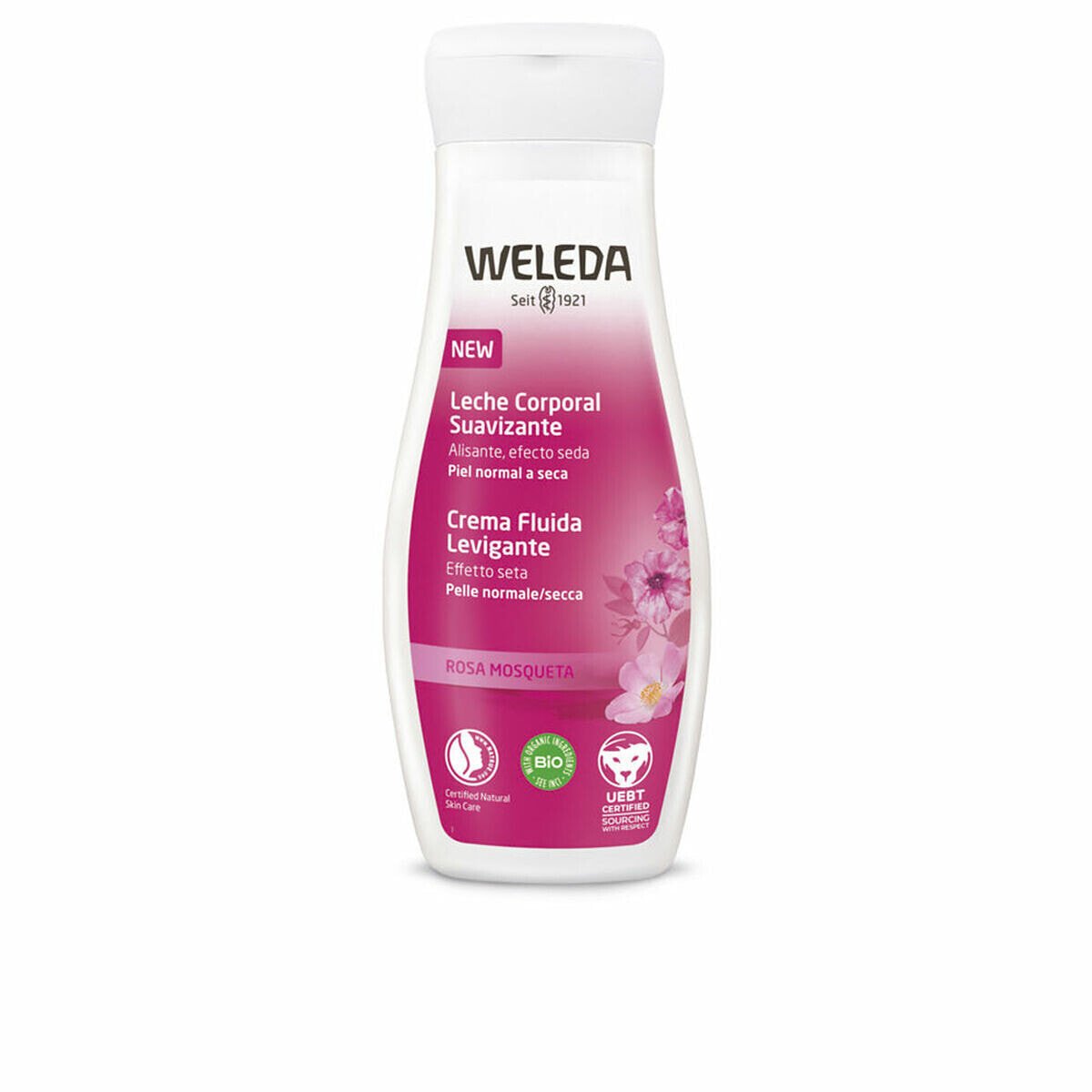 Молочко для тела Weleda Rosa Mosqueta смягчитель Шиповник 200 ml